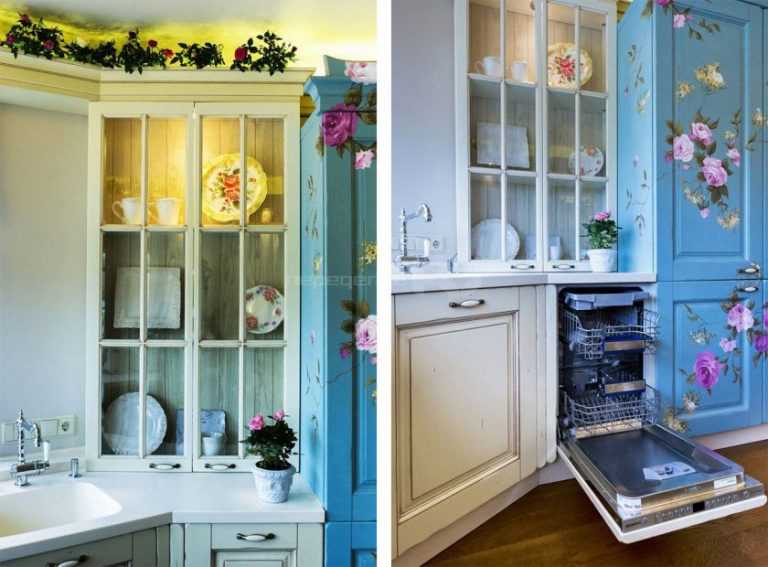 Шкафы в стиле «прованс» в интерьере (51 фото): модели в виде витрины для одежды, как покрасить и сделать декупаж