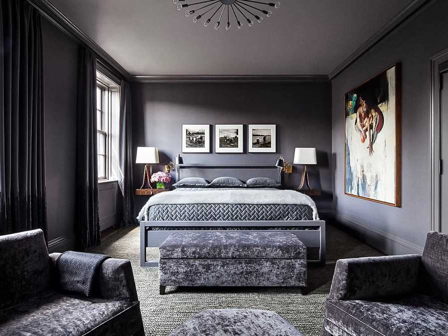 Черные кровати (27 фото): кожа черного цвета в интерьере