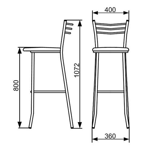 Высота барного стула: барный стандартный вариант и полубарные модели высотой сидения 60 и 90 см для барной стойки 120 см, правильный подбор размеров полубарного стула