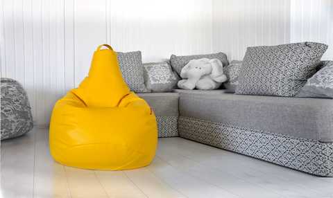 Кресло-мешок – лучшая бескаркасная мебель и основные варианты ее применения (120 фото-идей)