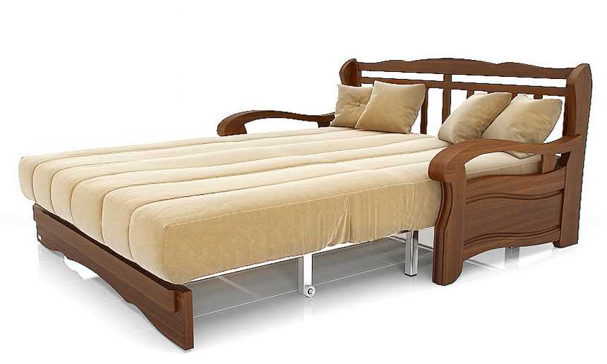 Кресло-кровать без подлокотников — идеальный вариант эргономичности