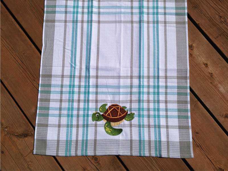 Льняное полотенце для кухни (идея для подарка) - вязание - страна мам