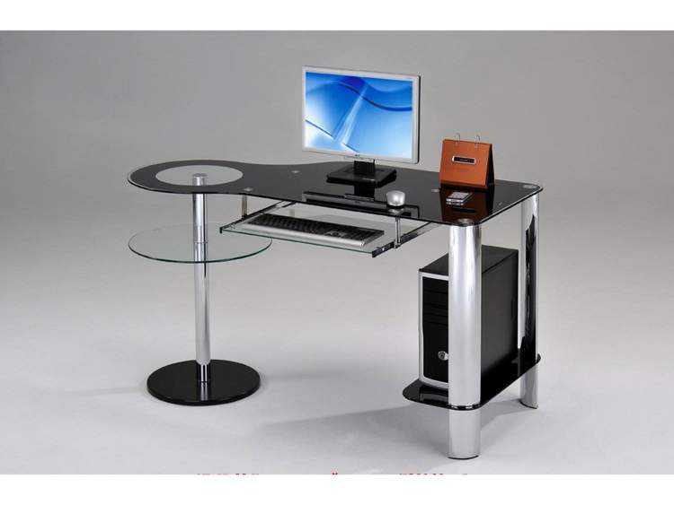 Компьютерный стеклянный стол