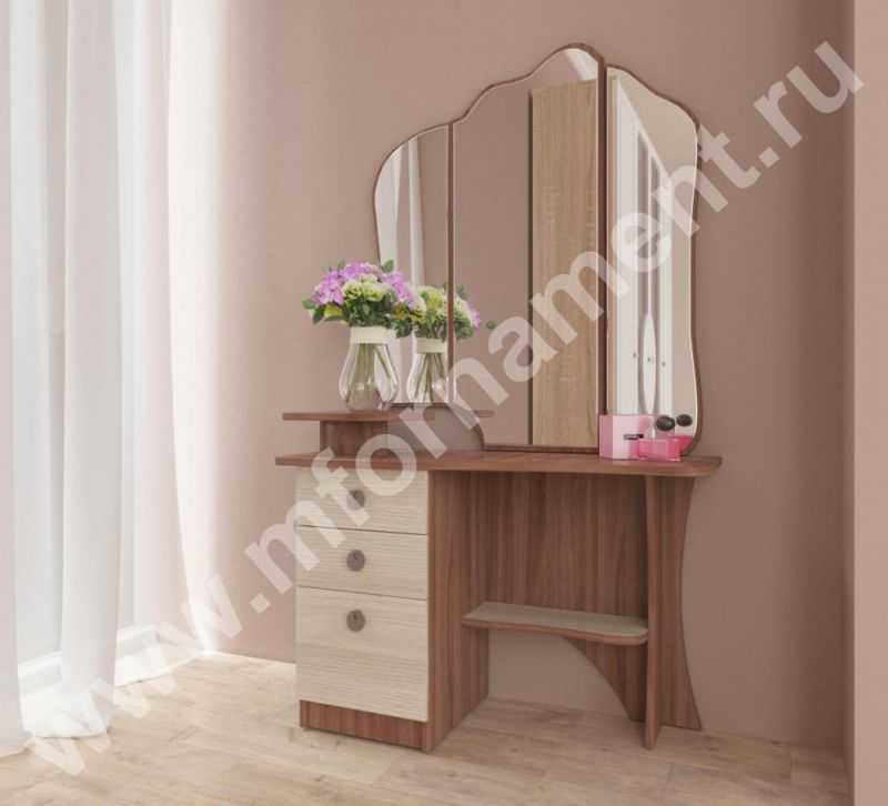 Трельяж – что это такое Туалетный столик с тремя зеркальными дверками или трюмо Трельяж – любимый предмет мебели многих женщин, выполненный в виде вместительной тумбы с полками и ящиками и оснащенный трехстворчатым зеркалом