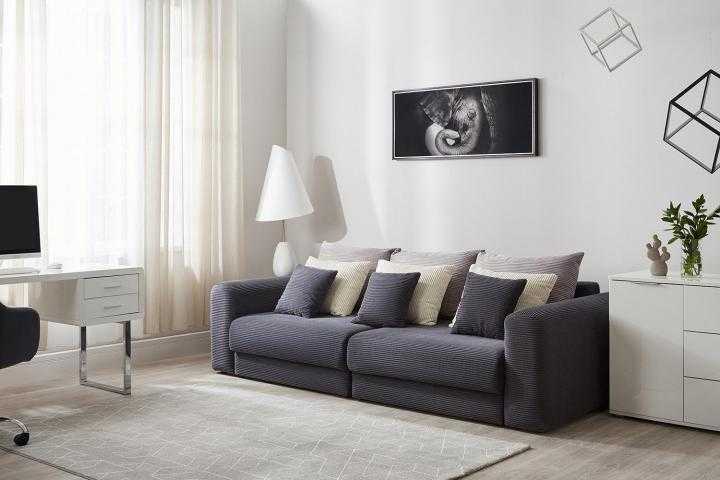 Бескаркасный диван модульный или трансформер из экокожи, мягкие угловые в стиле модерн и детские модели