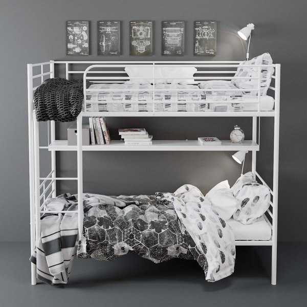 Дизайн детской комнаты с двухъярусной кроватью: 80+ фото идей интерьеров
