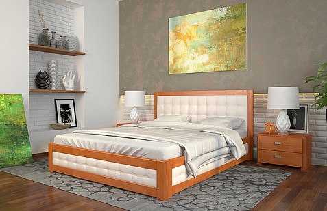 Кровати из массива дерева с подъемным механизмом: модели из сосны и бука размером 160х200 см и 180х200 см
