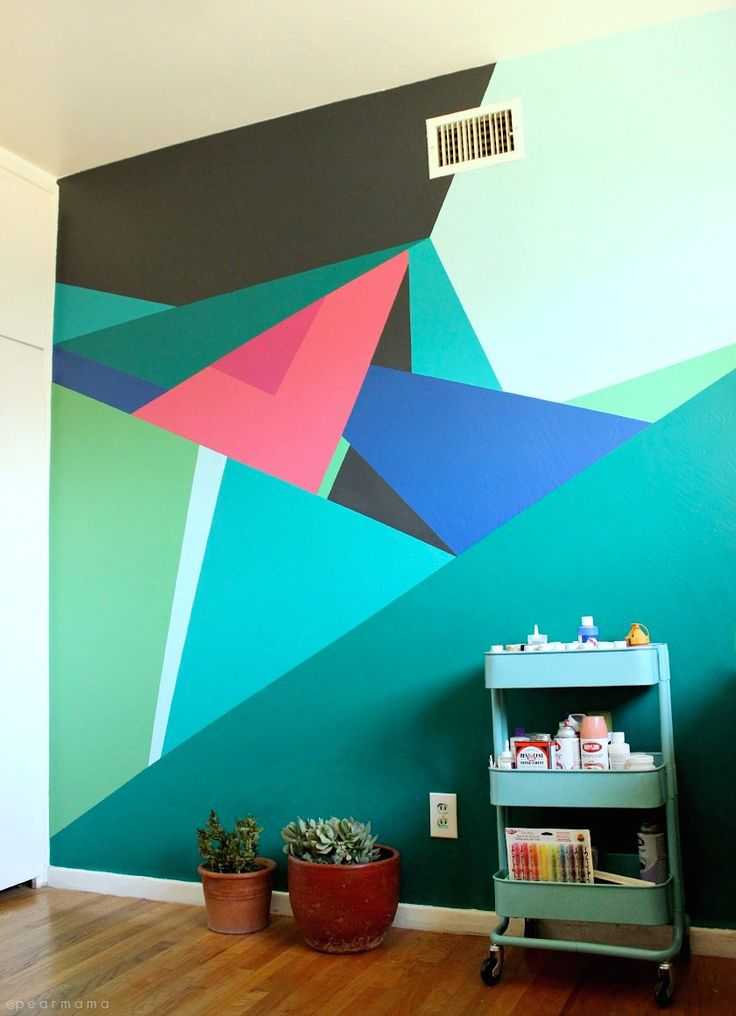 Покраска стен водоэмульсионной краской: оригинальные идеи для современного дизайна