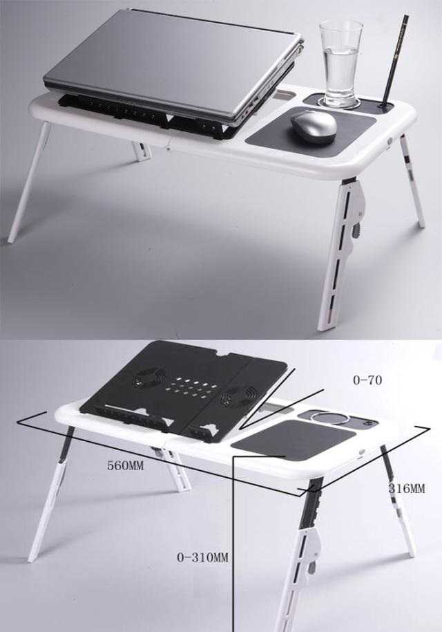 Столики для ноутбуков (47 фото): компактные компьютерные столы-трансформеры, стеклянная подставка для ноутбука
