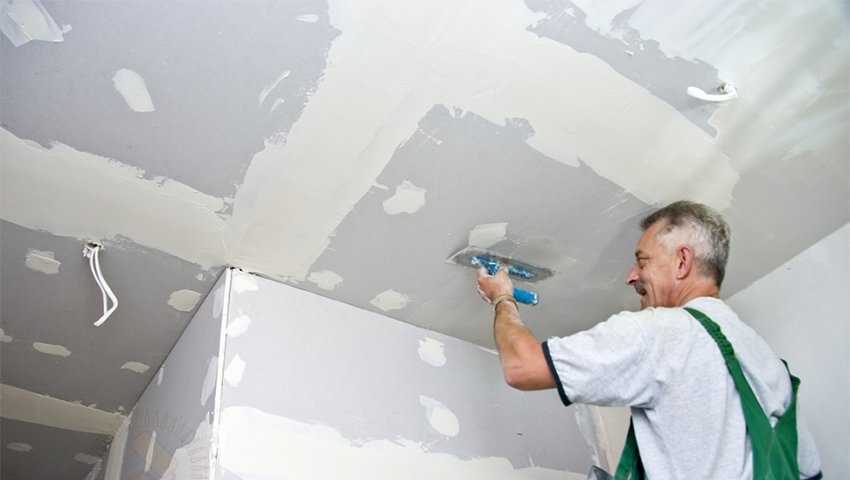 Как шпаклевать потолок из гипсокартона под покраску - все о шпаклевке и отделке на ogipse.ru