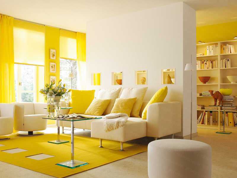 Желтые обои для стен — добавим в интерьер больше солнца и света!