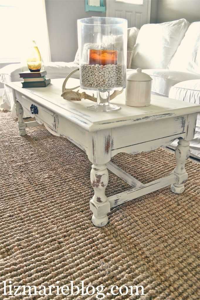 Журнальный столик в стиле прованс: столы с росписью