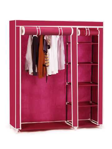 Тканевый шкаф для одежды (43 фото): складные модели из ткани для хранения вещей в стиле ретро на каркасе