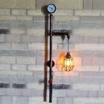 Бра в стиле «лофт»: настенные светильники с гирей и выключателем на корпусе