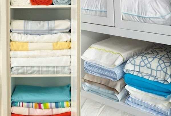 Как в шкафу компактно сложить постельное белье, лучшие способы и правила хранения