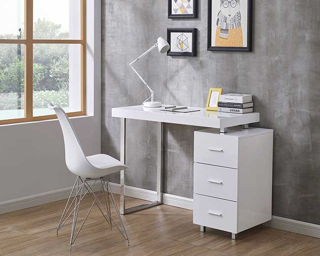 Белые компьютерные столы (43 фото): глянец и матовый, рабочий письменный стол и для компьютера, современные модели от ikea, узкие и широкие варианты из дуба