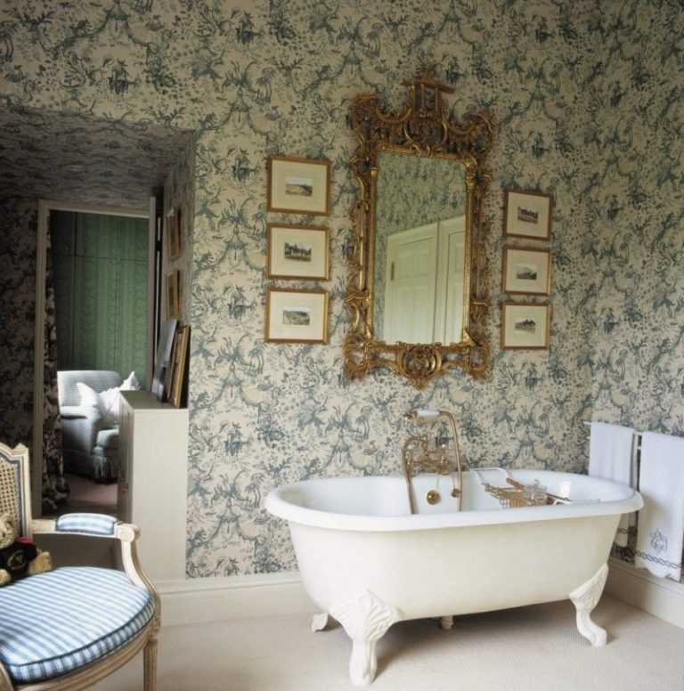За и против: обои в ванной? | houzz россия