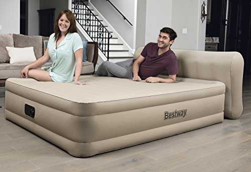 Надувная кровать с насосом: выбираем для сна односпальную модель со встроенным электронасосом и подголовником, другие