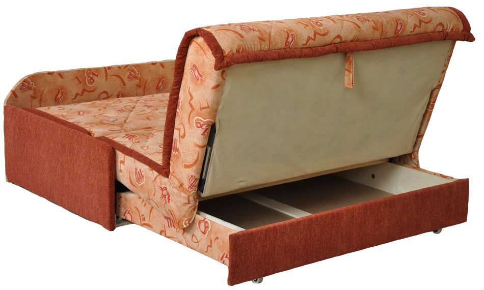 Кресла-кровати «аккордеон»: модели с ящиком для белья на металлокаркасе, особенности механизма, варианты с ортопедическим матрасом
