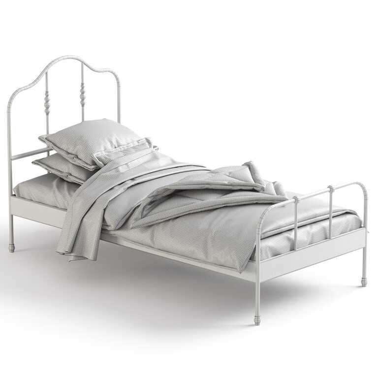 Металлические кровати ikea: железные модели с белым и черным каркасом, отзывы