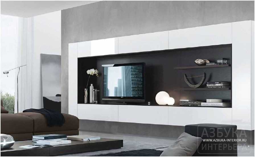 Глянцевая стенка для гостиной (33 фото): двусторонние модели из мдф черных и белых цветов