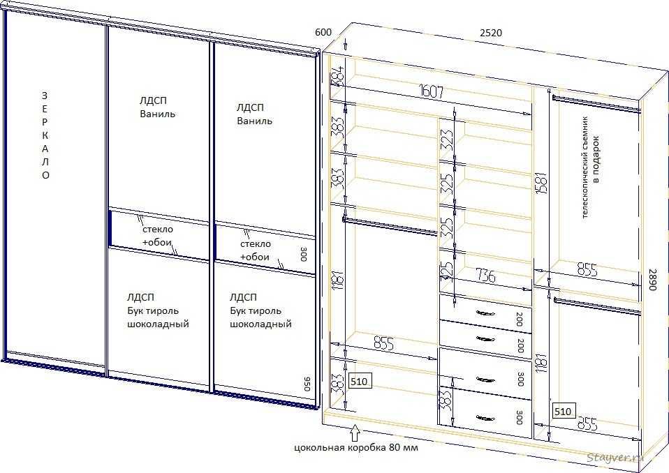 Встроенный шкаф-купе в прихожую. схемы организации пространства и наполнение + 170 фото дизайна и идей